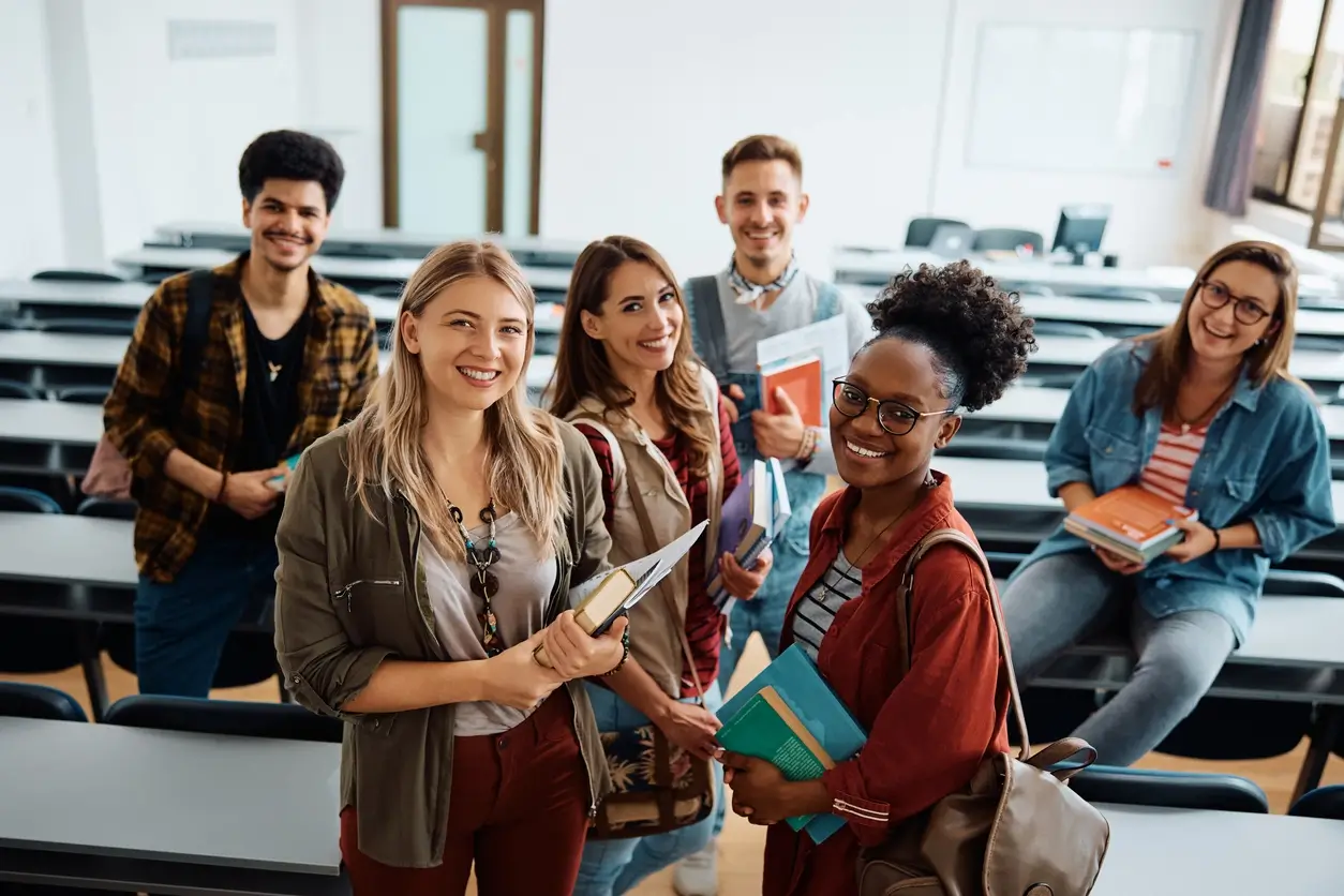 Etudiants dans une salle étudiante du CROUS à Rennes